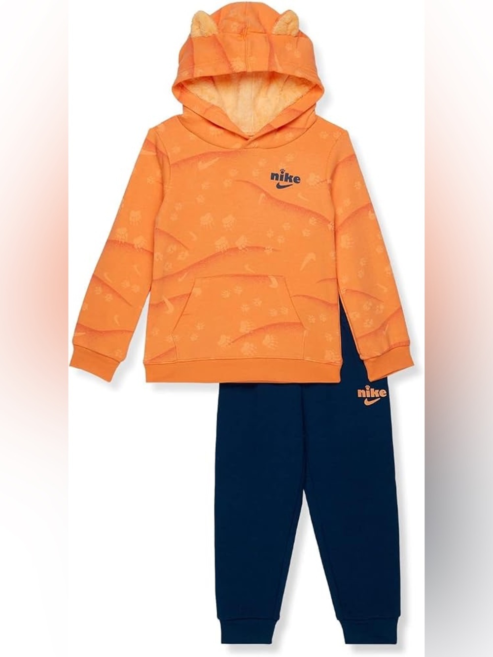 Nike 4t Toddler Boy's Track Pack Fleece Pullover 2 Piece Hoodie Sweatpant Set